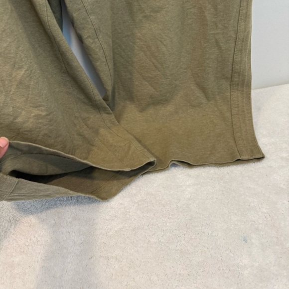 athleta farallon heathered wide leg crop GREEN SIZE 18 - Picture 4 of 13